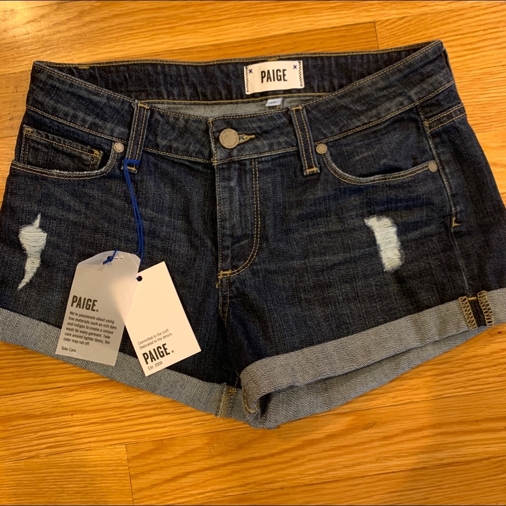 Mid- waisted Paige Jean Shorts